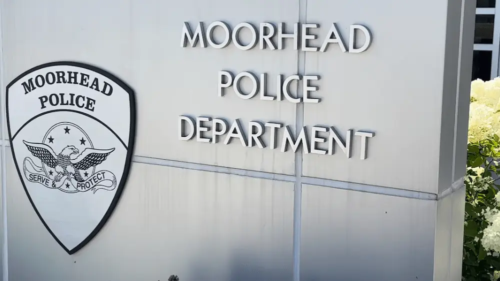 Image of Moorhead PD sign
