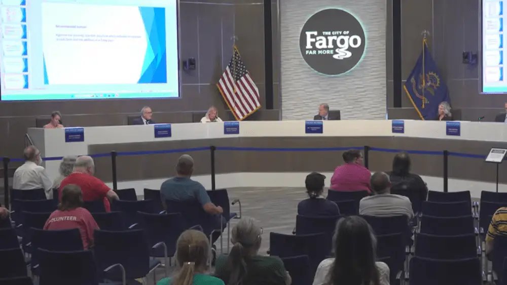 Image of Fargo City Commission meeting