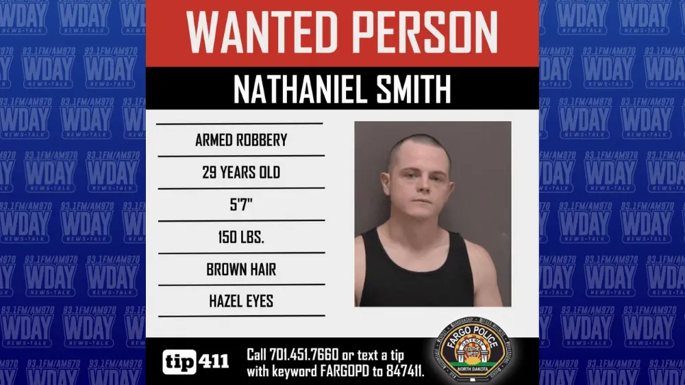 Fargo armed robbery suspect Nathaniel Smith