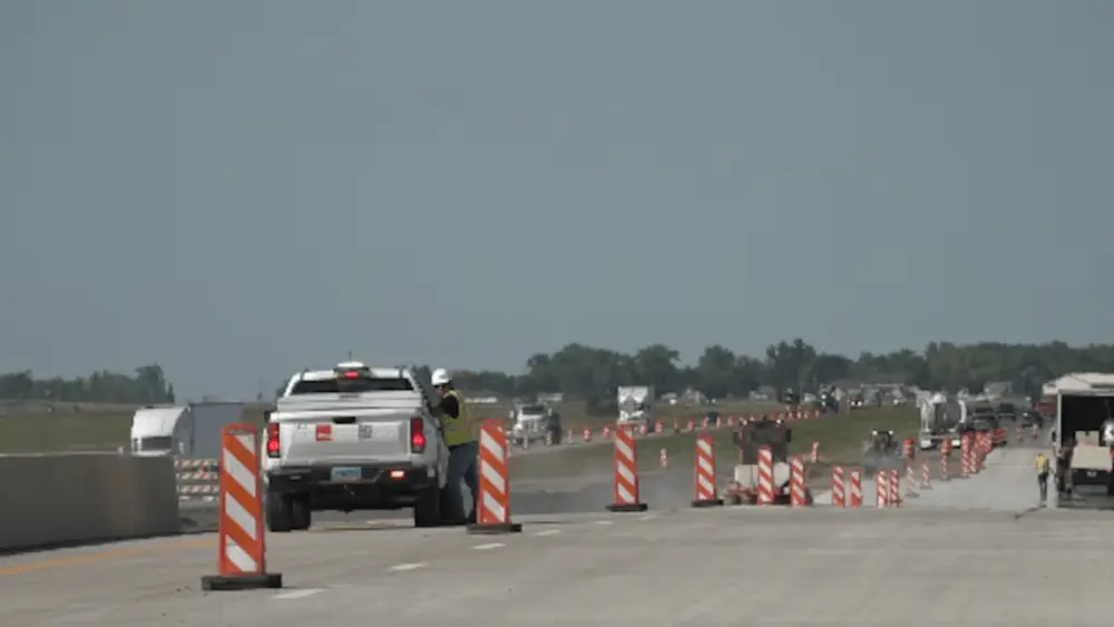 Image of I-29 northbound just north of Harwood