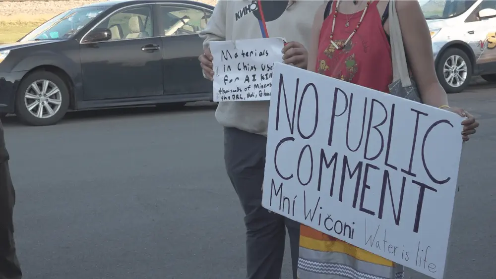 Image of protest sign