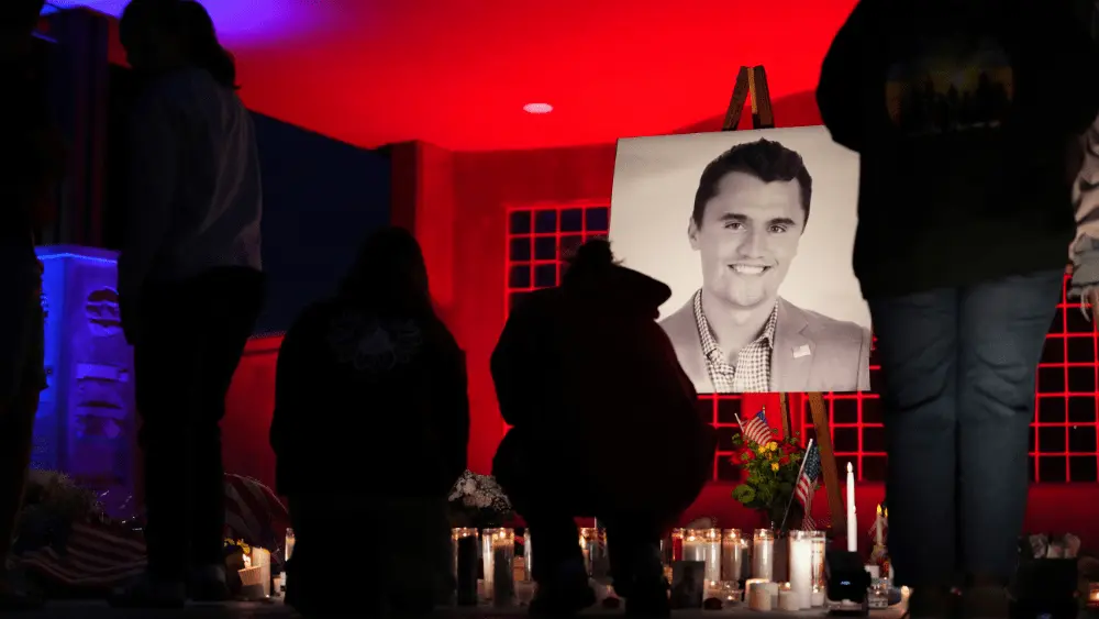 Image of Charlie Kirk vigil