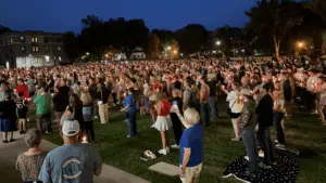 people holding candles