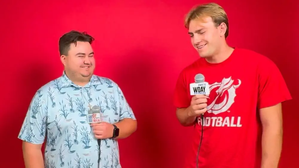 2 guys having a conversation