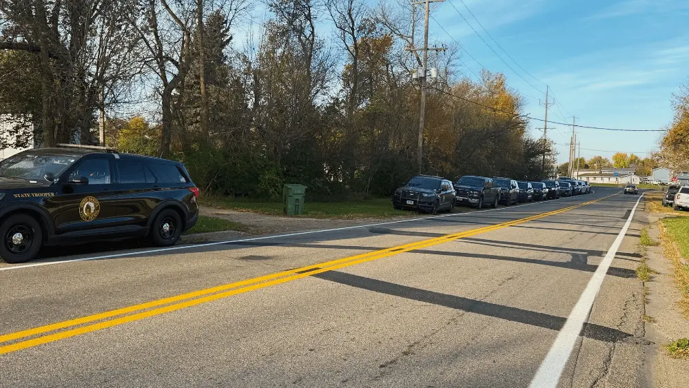 Image of law enforcement presence at Spirit Lake Reservation