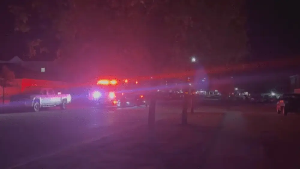 Image of fire response to West Fargo dumpster fire on scene