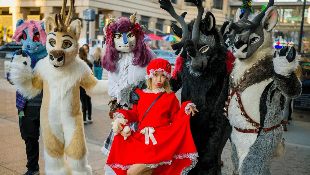 Image of furries at convention