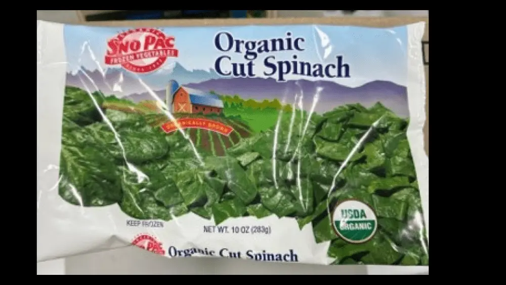 frozen spinach recall