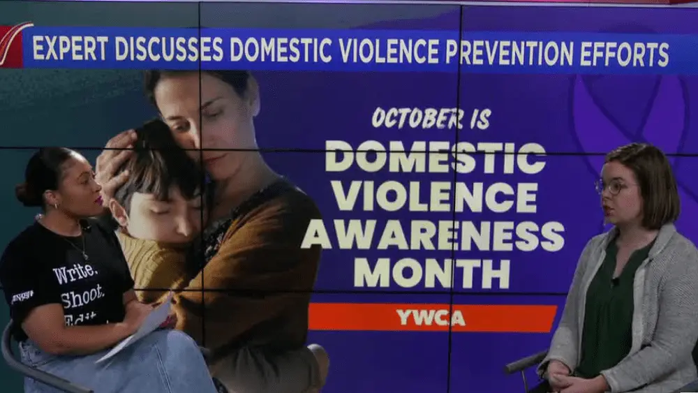 Image of VNL sit-down interview on air with YWCA Cass Clay