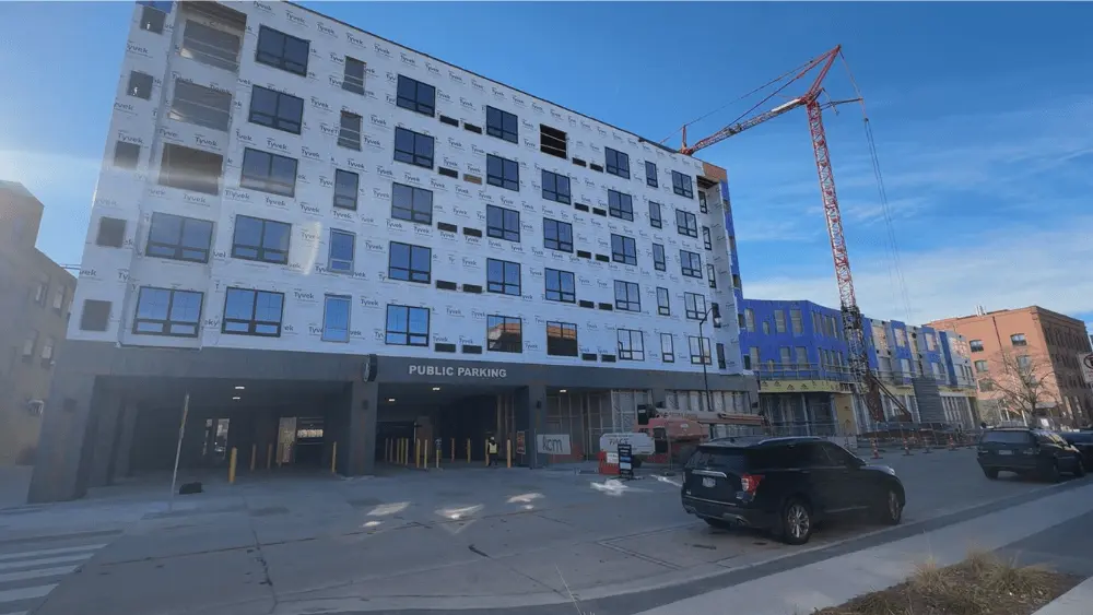 NP Avenue parking ramp in Downtown Fargo