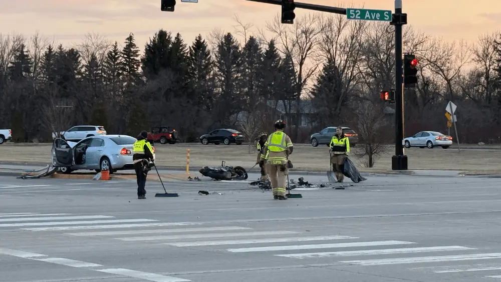 Scene of Friday crash in Fargo
