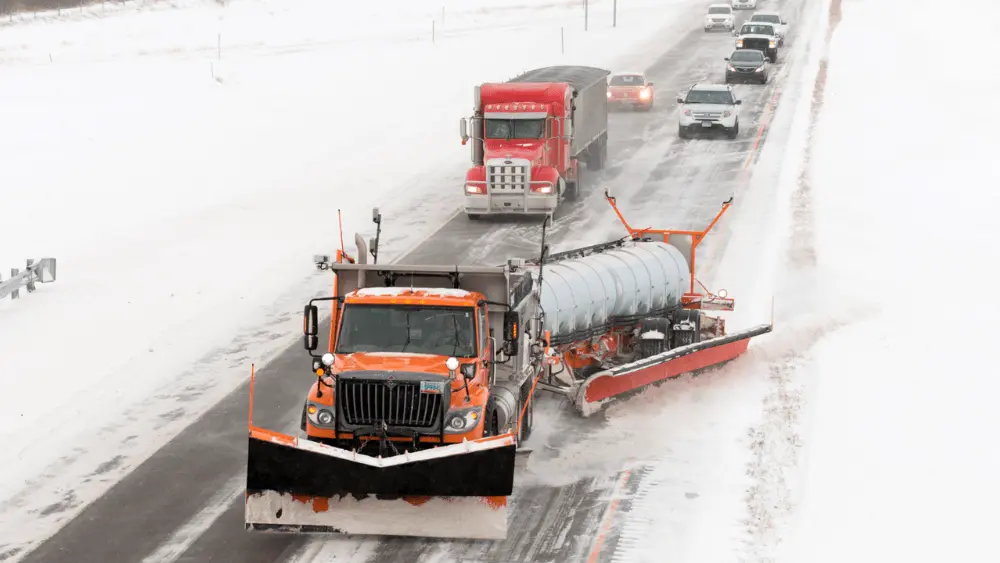 NDDOT snow plow
