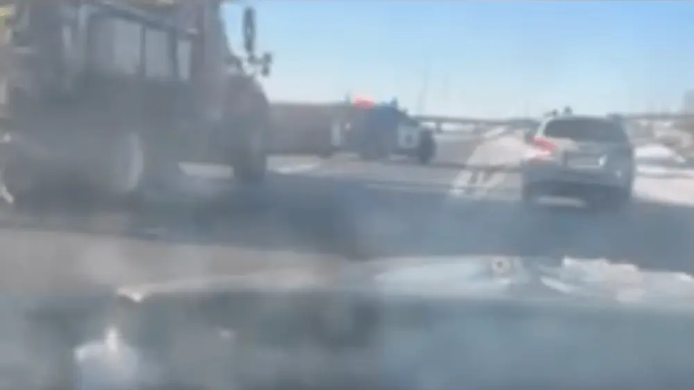 Patrol vehicle and plow