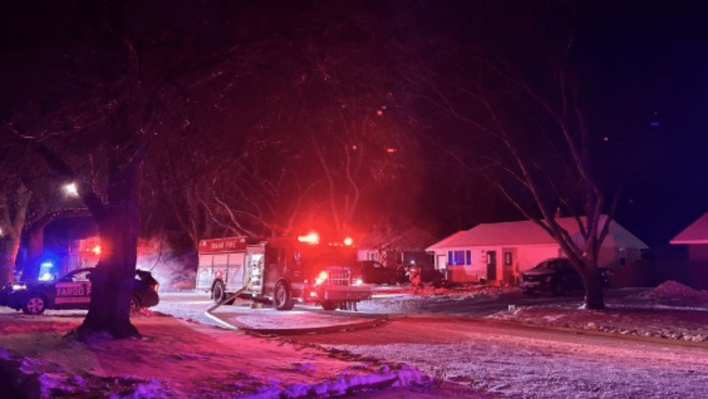 Crews remove part of South Fargo house's ceiling to battle fire | The ...