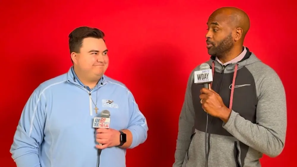 2 guys having a conversation