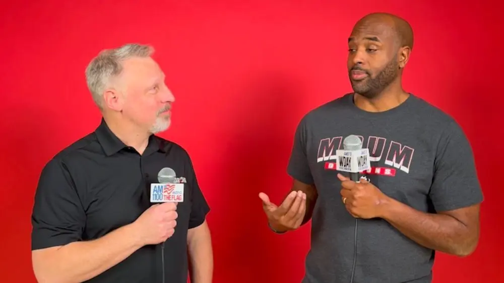 2 guys having a conversation