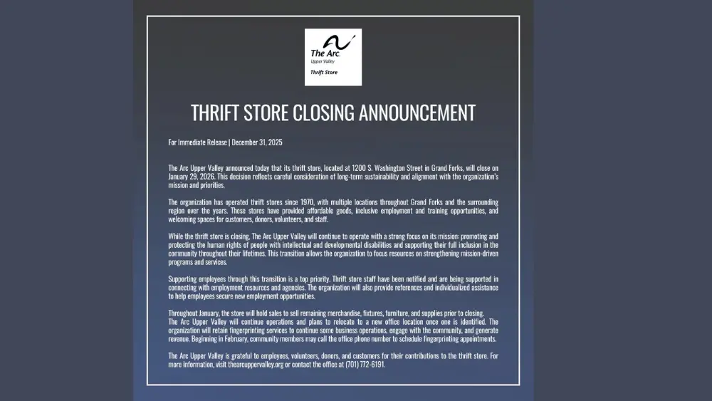 closure announcement