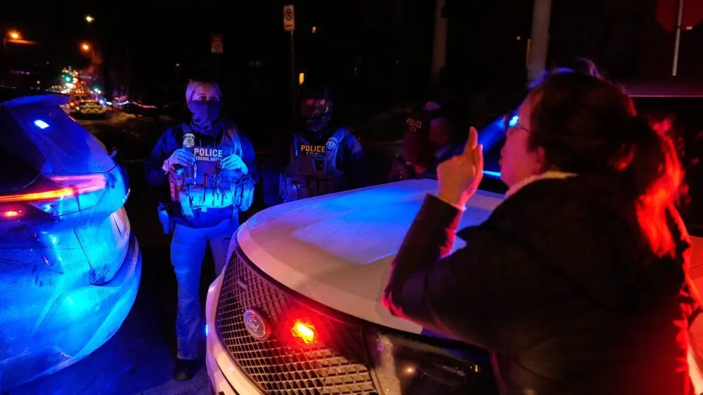 a law enforcement officer and vehicle