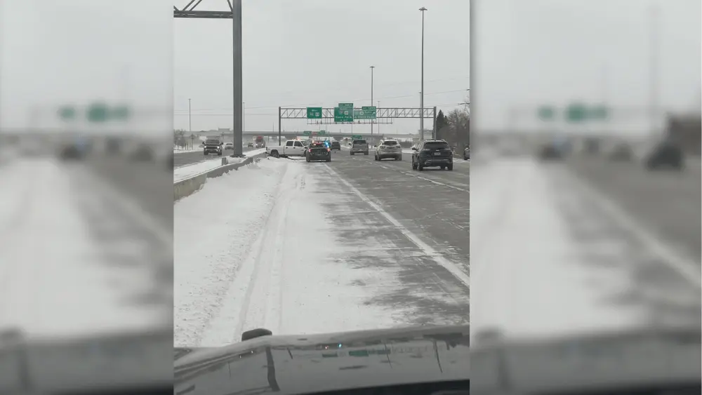 A Patrol vehicle with another vehicle