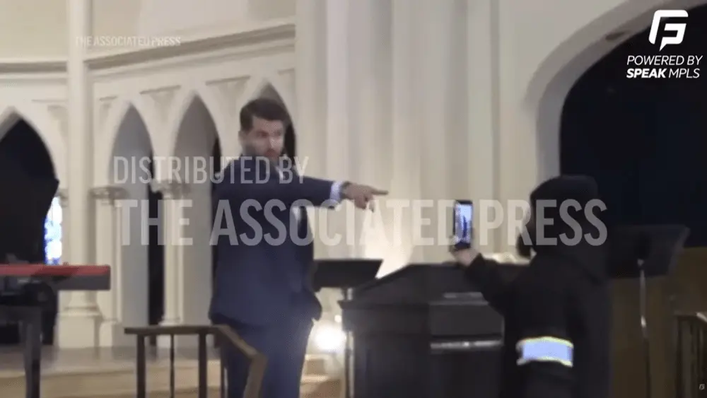 Protest of ICE at a St. Paul church