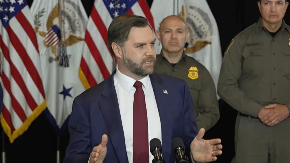 Vice President JD Vance speaking in Minneapolis