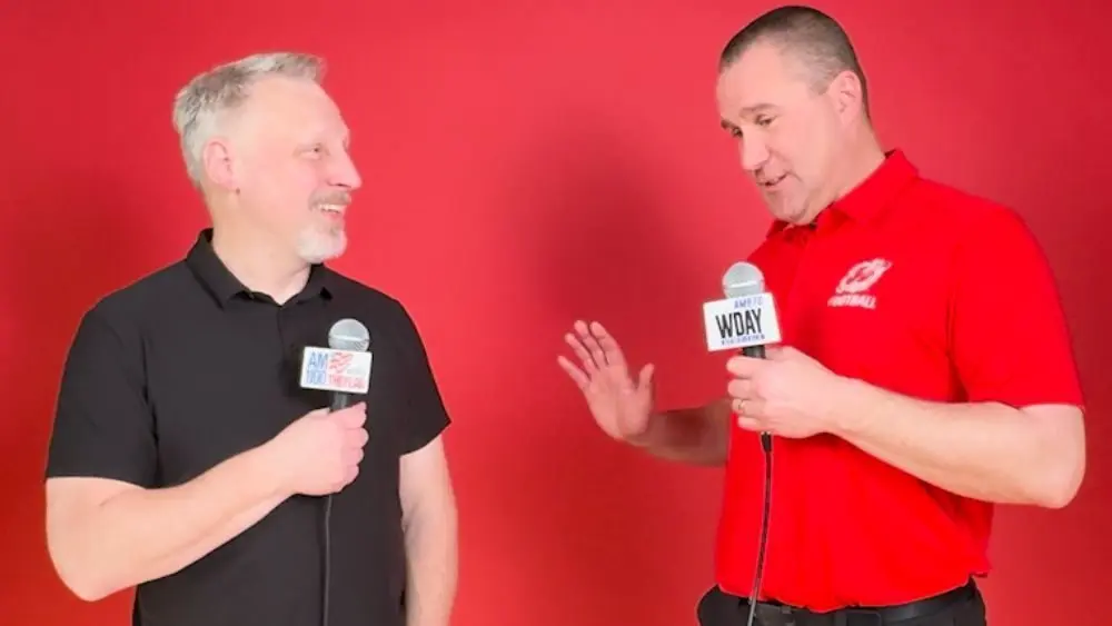 2 guys having a conversation