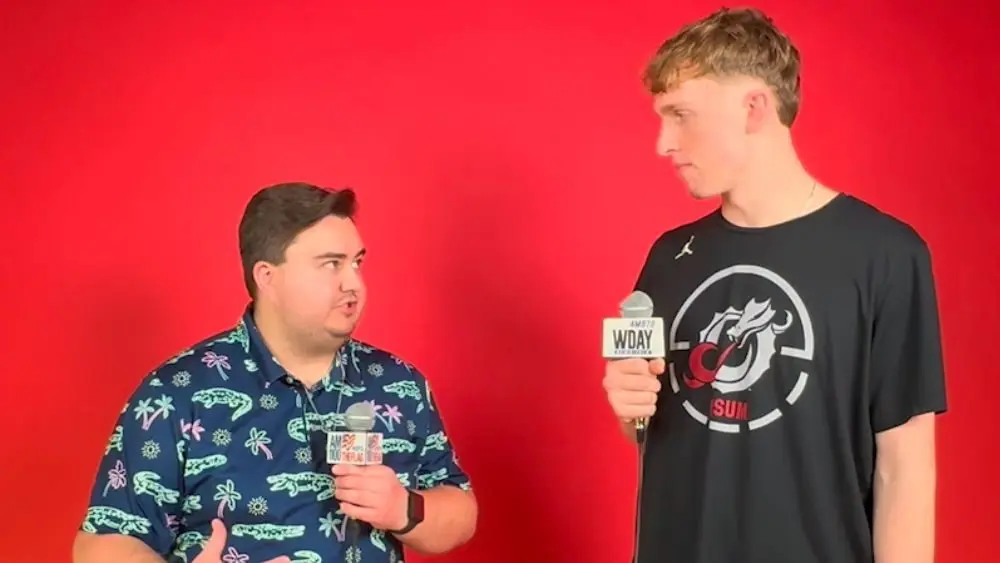 2 guys having a conversation