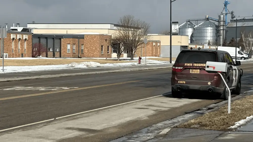 Police at Dilworth-Glyndon Felton school