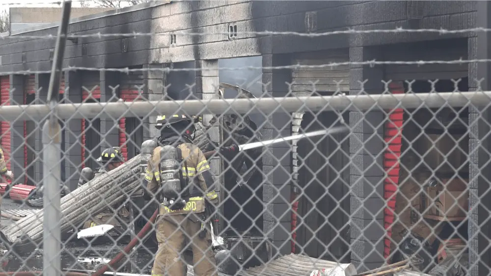 Fargo storage facility fire