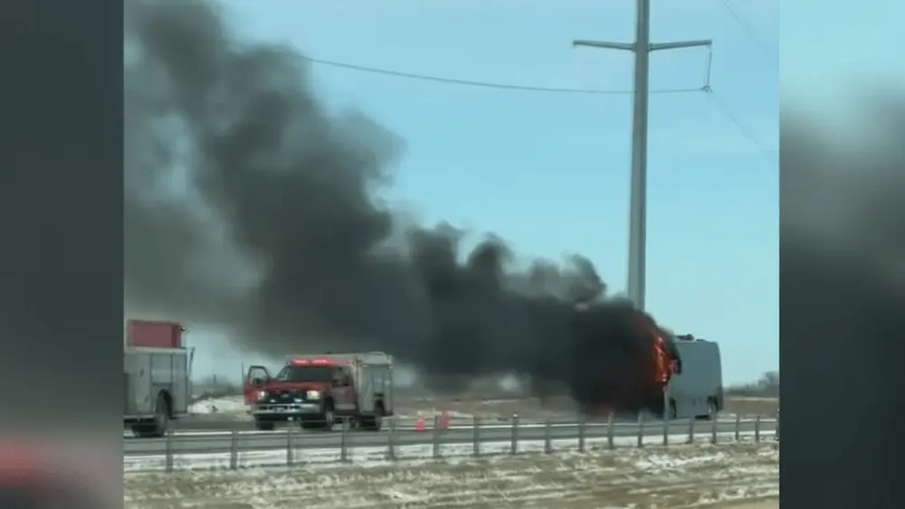 Bert Kreischer bus fire