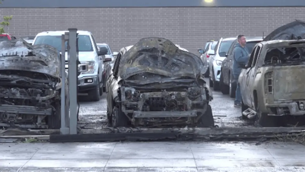 Downtown Fargo vehicle fires