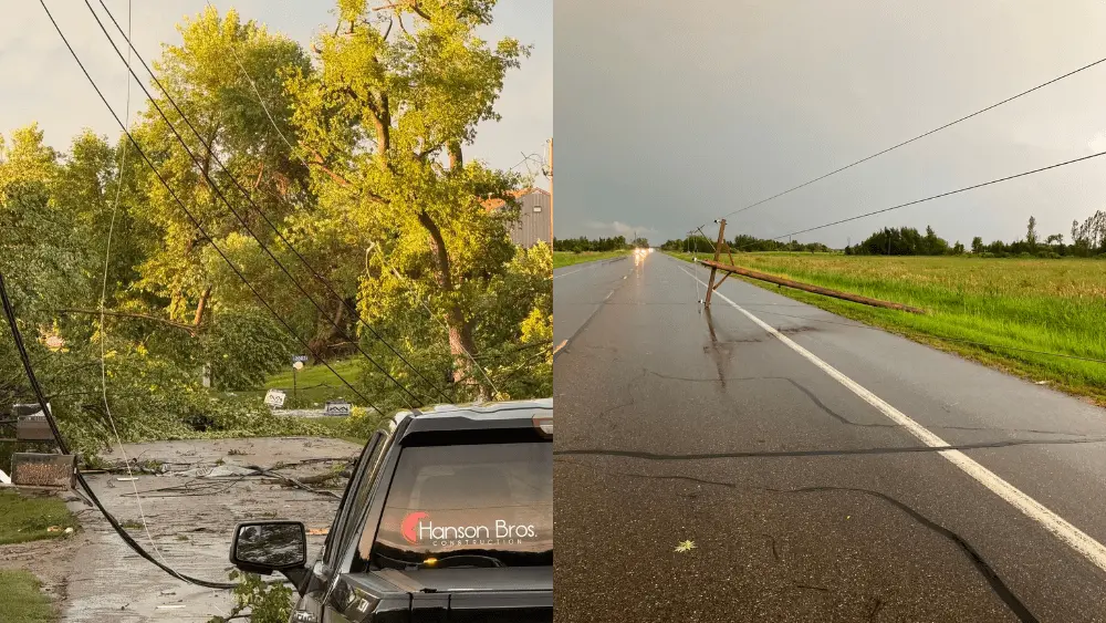 Tornado damage