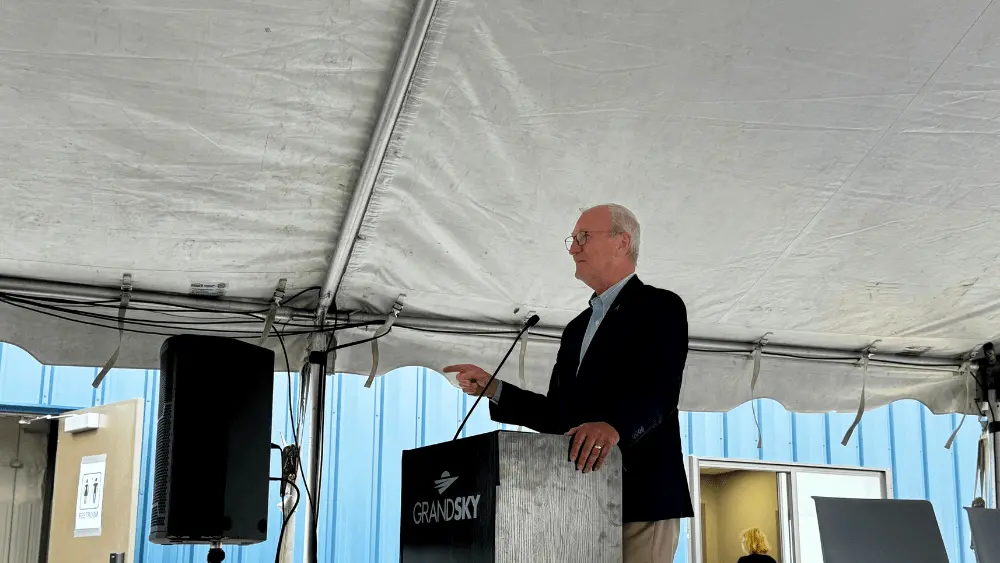 a man speaking