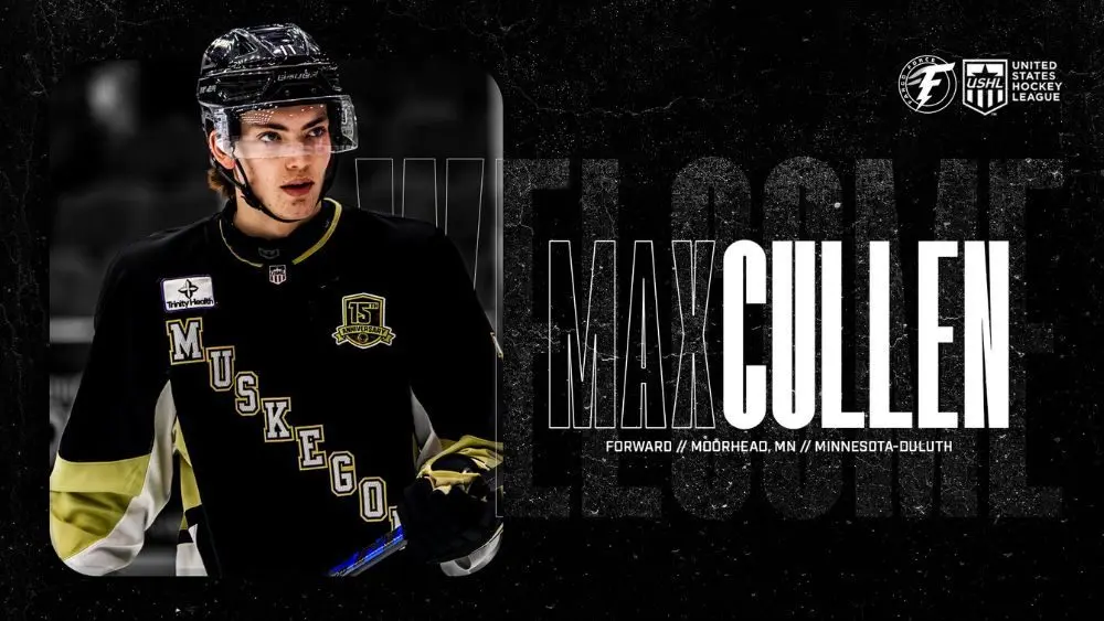 Photo of new Fargo Force Forward Max Cullen