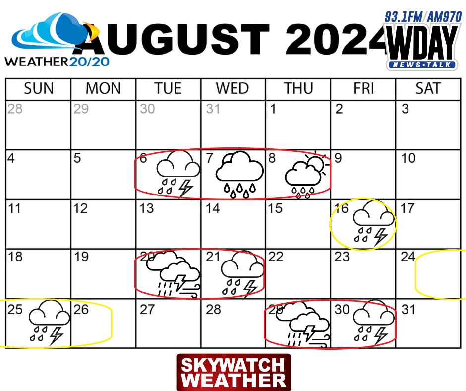 August 2024 LRC Calendar