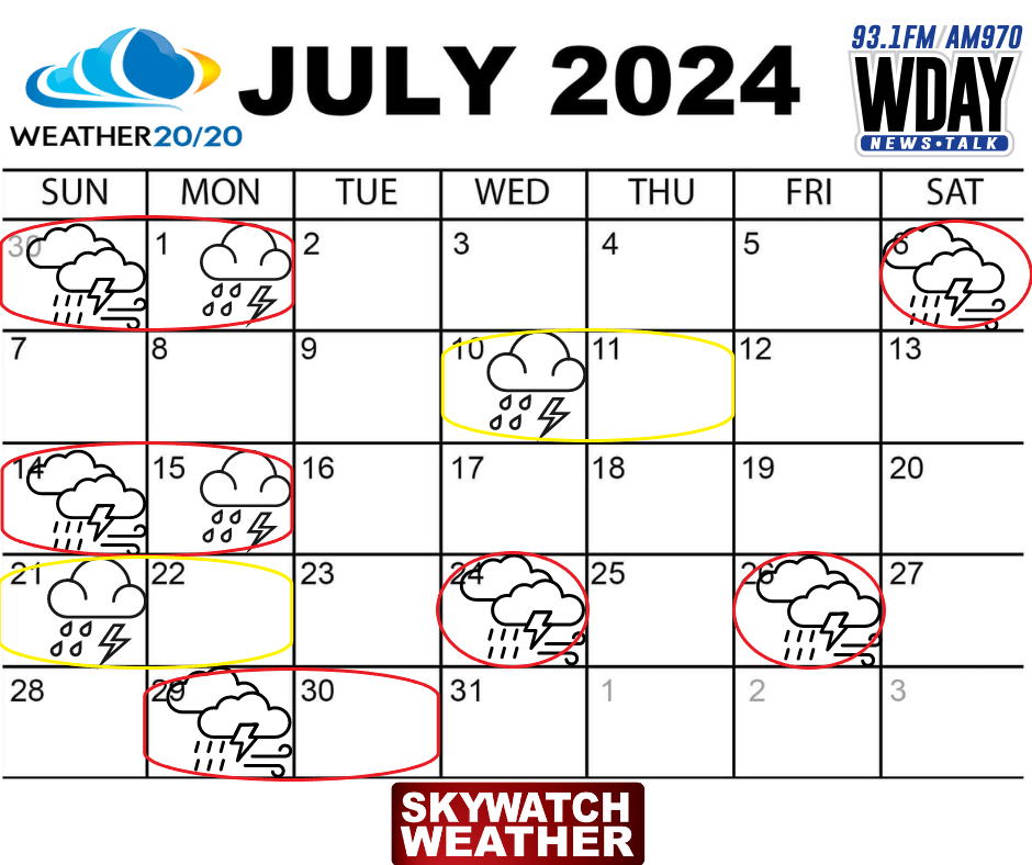 July 2024 LRC Calendar