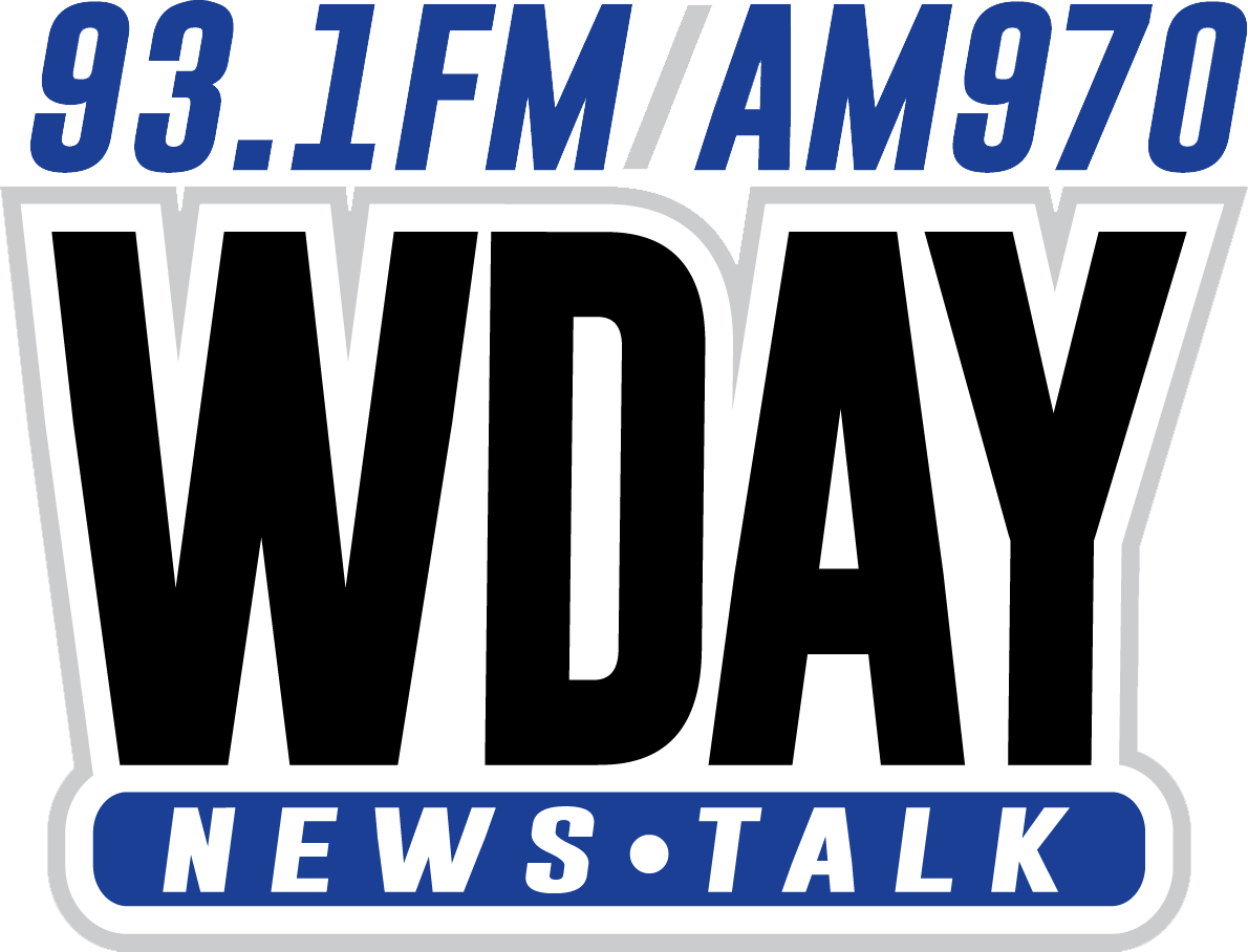 Logo for WDAY AM 970 and FM 93.1