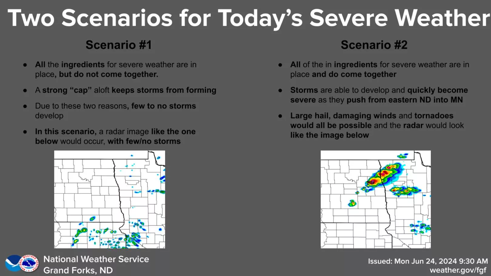 Conditional SRV WX threat explanation