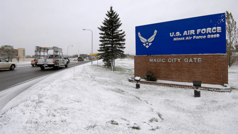 Minot Air Force Base entrance