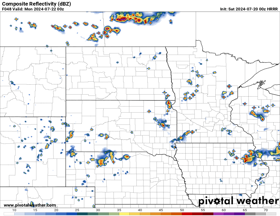 Sim Radar 7:00 pm CDT 7/21/24