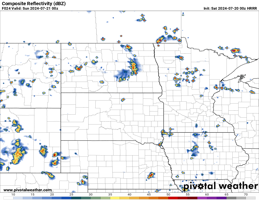 Sim Radar 7:00 pm CDT 7/20/24