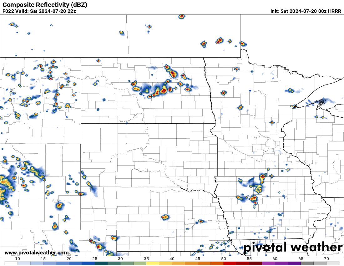 Sim Radar 5:00 pm CDT 7/20/24