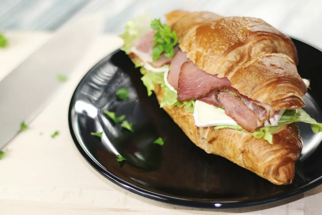 Photo shows sandwich.