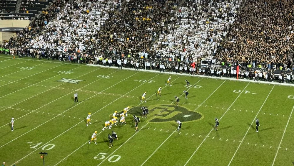 Football stadium filled with fans