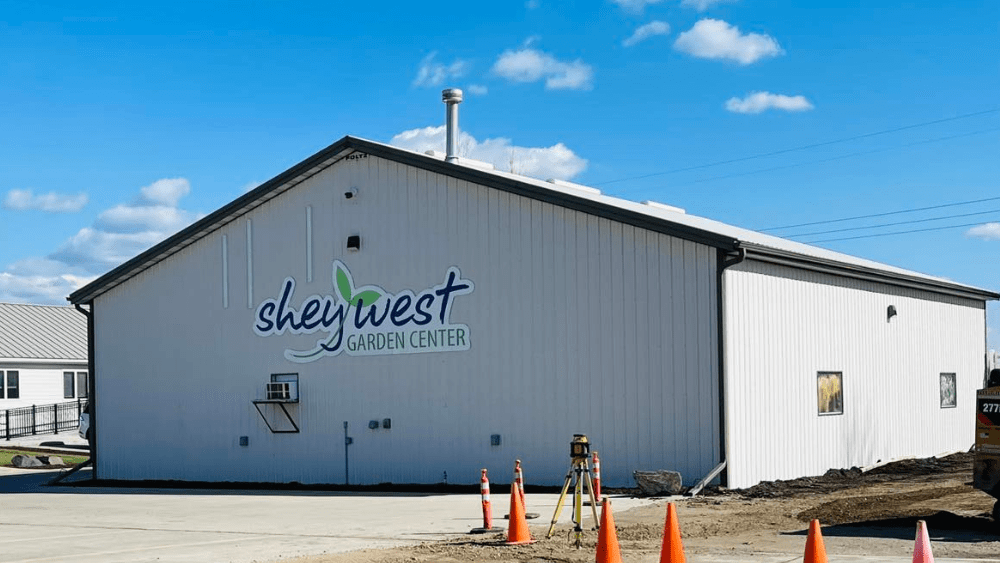 Exterior of a West Fargo garden center