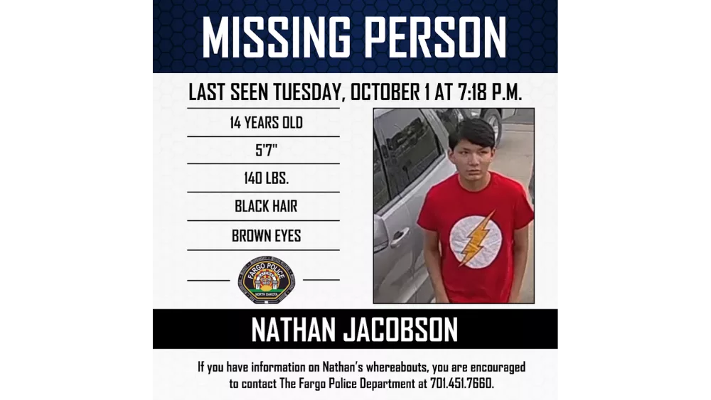 Image of Nathan Jacobson, who authorities say went missing on Tuesday