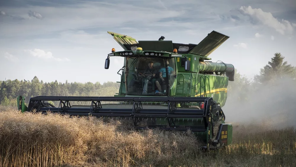 a combine harvester