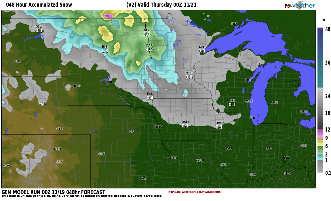 upcoming snow