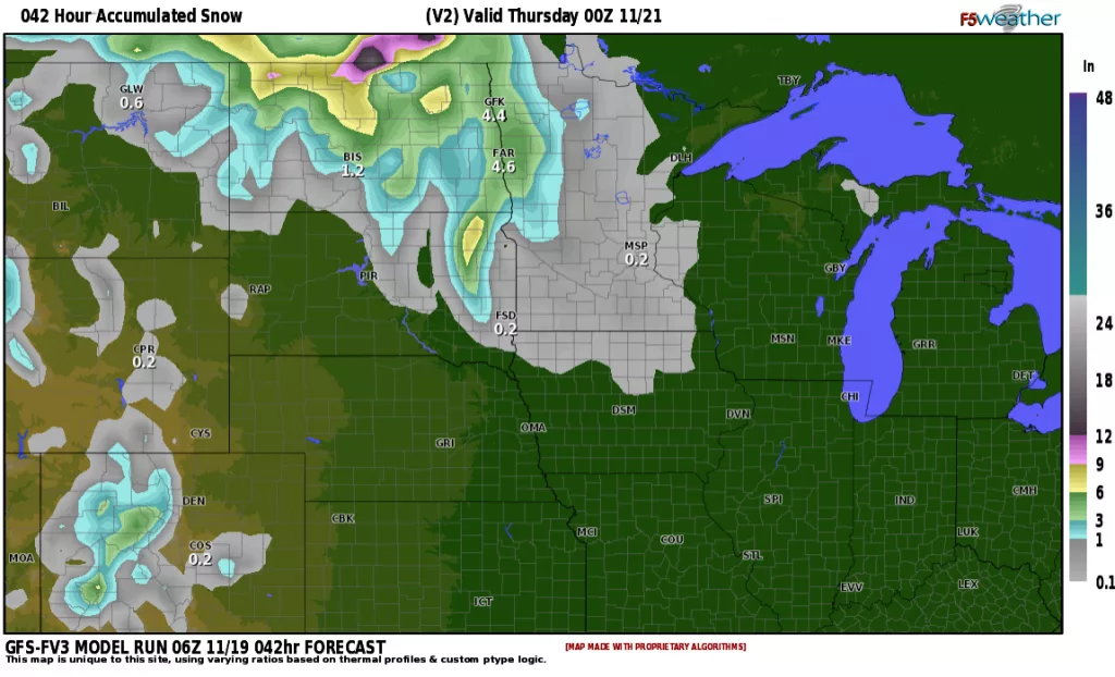 upcoming snow