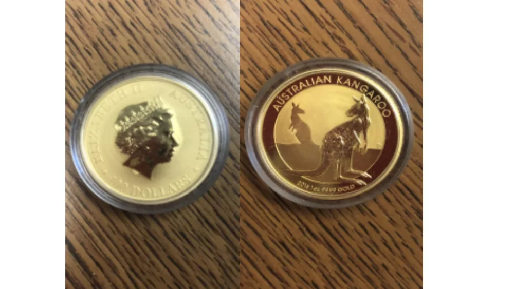 The front and back of a coin